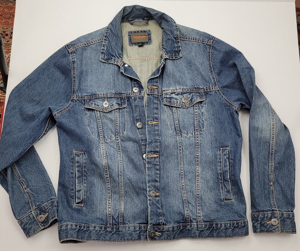 Women's Jean Denim Trucker Style Classic Jacket Blue Size L Northwest Territory